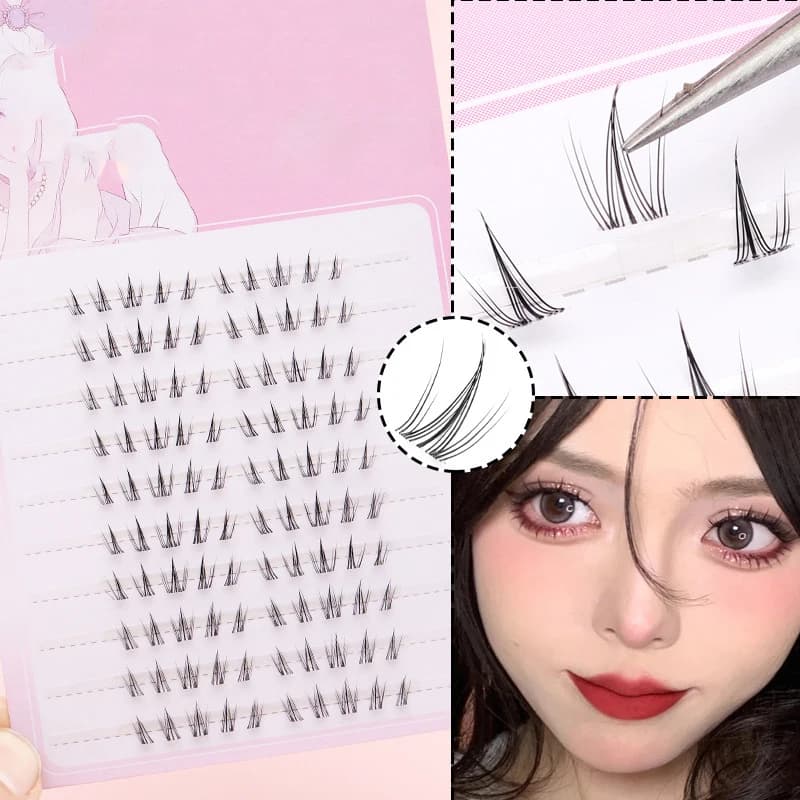 Autoadhesive Voluminous Fins Eyelashes Without Colla, Coda Effect of Fish, Masses and Wrinkles, Extension Eyelashes Make by You, Anime Style