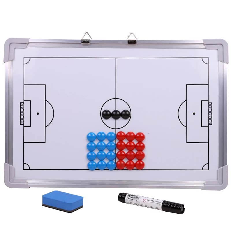 Piastra magnetica tattica per allenatore di strategia di calcio Tavola da calcio Tavola didattica da tavolo con sabbia per allenamento da competizione montata a parete