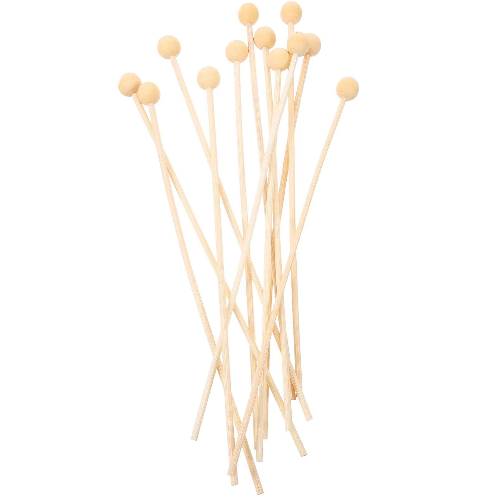 50 Pezzi Bastoncini Diffusori per Aromaterapia, Design con Perline in Legno, Bacchette di Ricambio in Legno per Diffusori di Oli Essenziali per Casa, Ufficio, Bagno