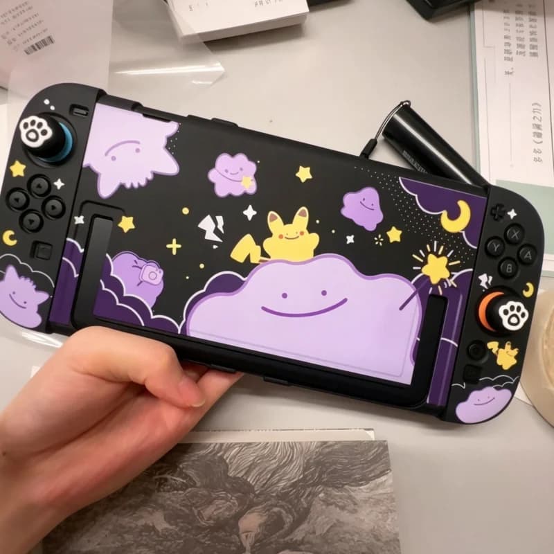 Custodia Protettiva Rigida Opaca Switch 2 con Motivo Ditto per Joy-Con NS 2, Accessori per Console da Gioco Portatile, Regali Carini