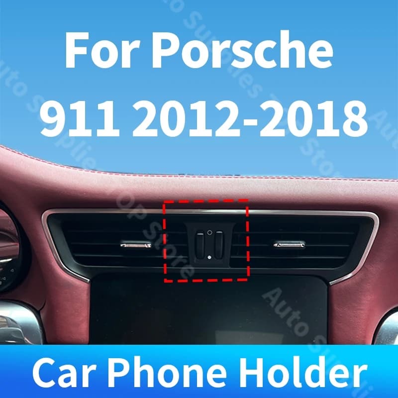For Porsche 911 2012-2018 Car Phone Holder Special Fixed Bracket Wireless Charger Gravity For Car Auto Interior Accessories