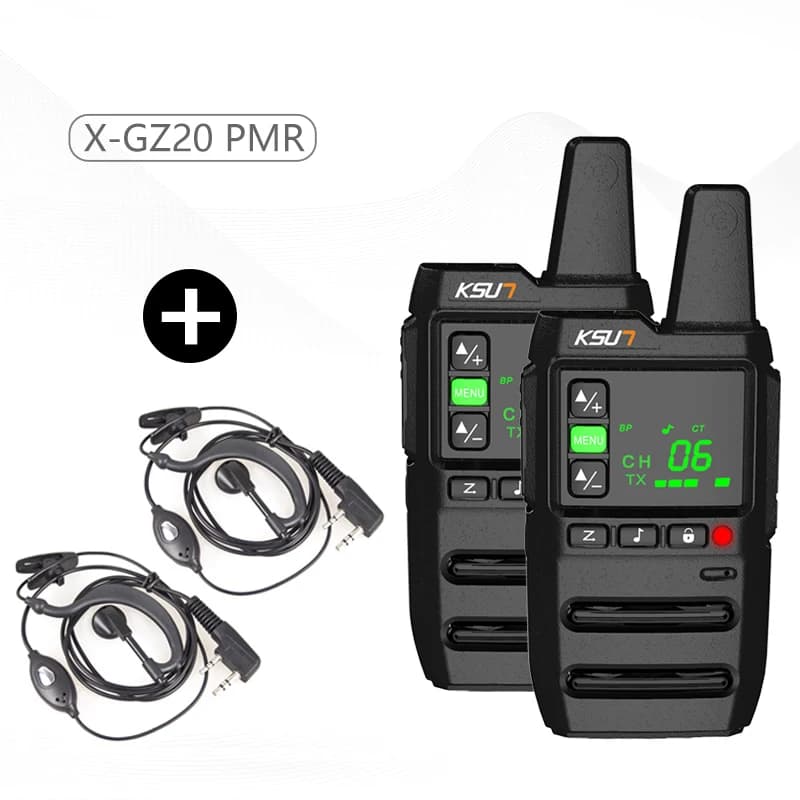 Walkie Talkie portatili impermeabili, confezione da 2, ricaricabili FRS, radio bidirezionali, batteria di ricarica USB, campeggio all'aperto, escursionismo