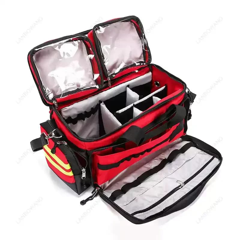 1200D Oxford Cloth First Aid Kit, Waterproof Tear‑Resistant Large‑Capacity Medical Emergency Bag For Outdoor Home Rescue