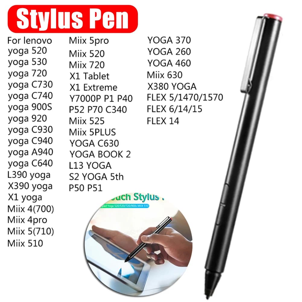 Touch Screen Tablet compatible with 2048 Touch Pen for Lenovo Thinkpad Yoga 520/530/720/900s/920 MIIX 510 520