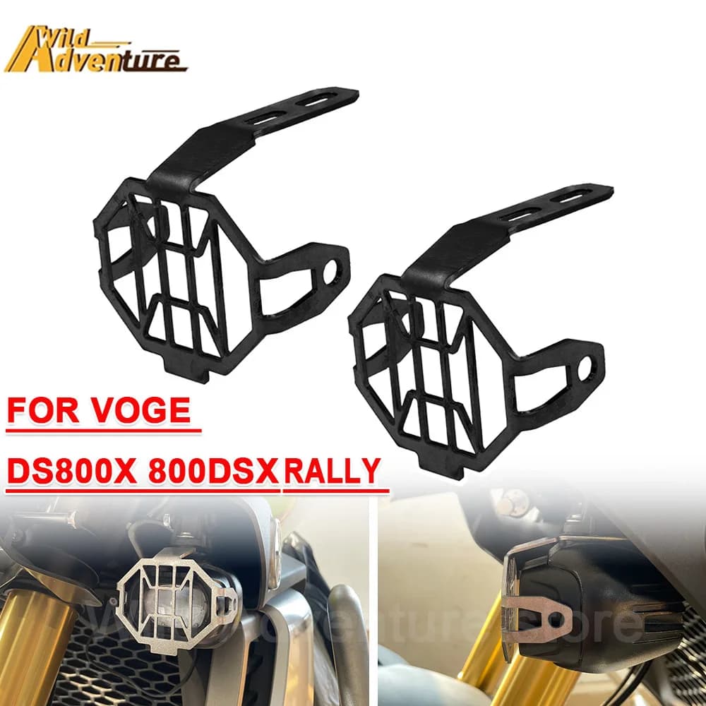 800DSX Moto LED Fendinebbia Protezione Della Lampada Della Protezione Della Copertura Per VOGE DS800X DS800 X DSX800 Rally Faretto Luce Ausiliaria guardia