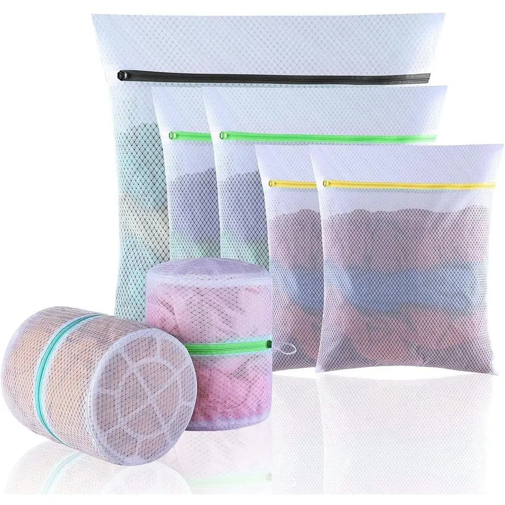 Mesh Laundry Bags, Delicates Washing Bags, Sweater Blouse Hosiery Bras Premium Wash Bags, Travel Storage Organization (7 Set), M