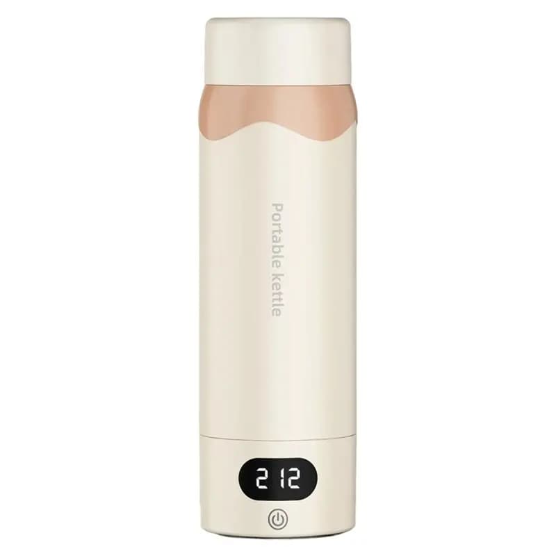 【RECOMMEND】 Bollitore elettrico da viaggio Mini bollitore, acciaio inossidabile 500ML, acqua bollente veloce con protezione spegnimento automatico Spina americana