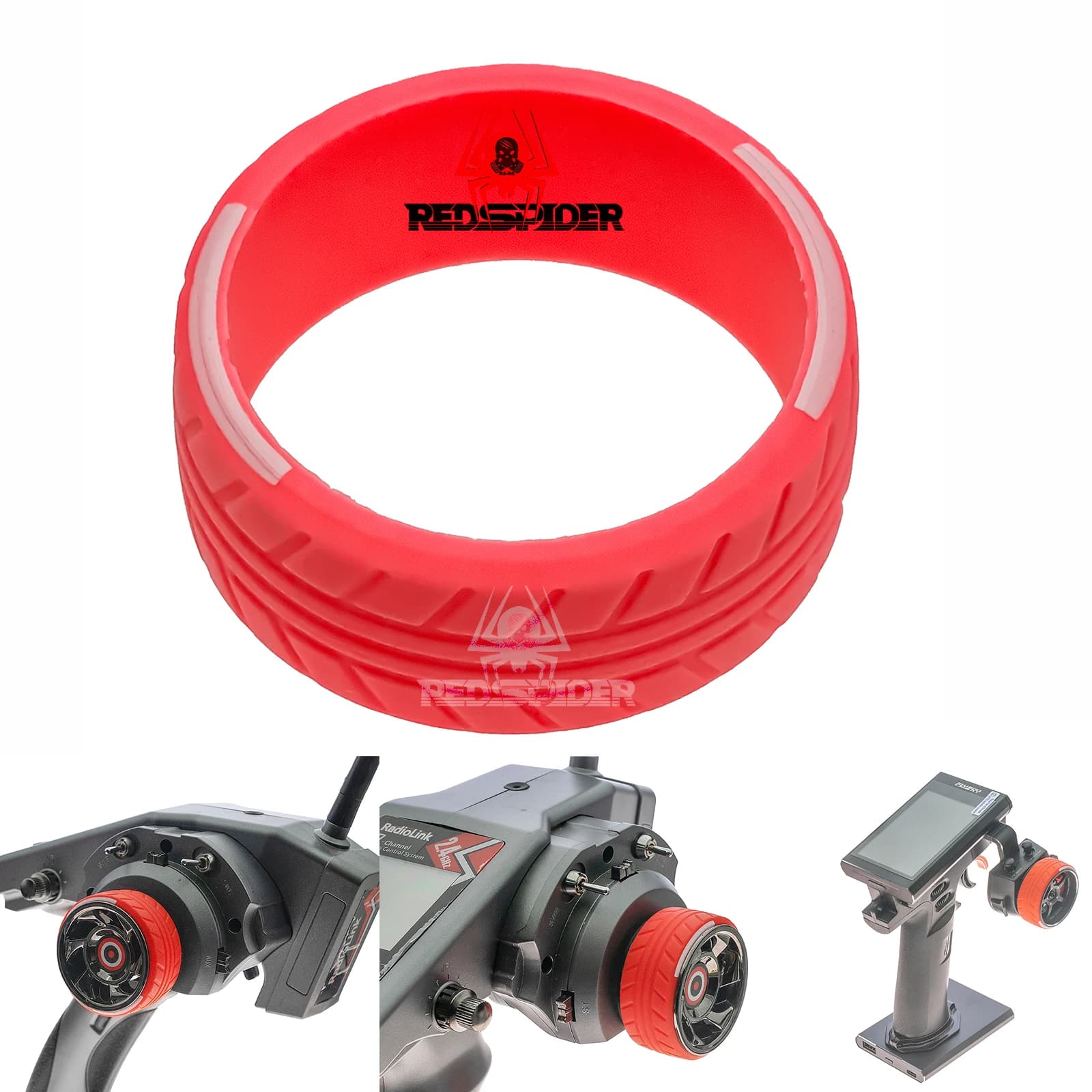 RC Auto Trasmettitore Volante Grip Volante In Silicone Per Futaba NB4 DumboRC Futaba NB4, 7PX, Traxxas TQi, Sanwa - Anti-