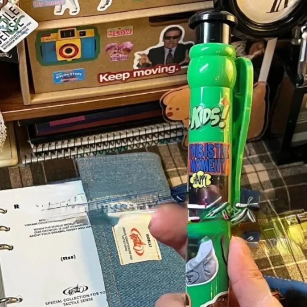 Materiale per la scrittura Penna a sfera gigante divertente Penna gel gigante verde oversize Blu 28 cm Penne jumbo-retrattili Scuola