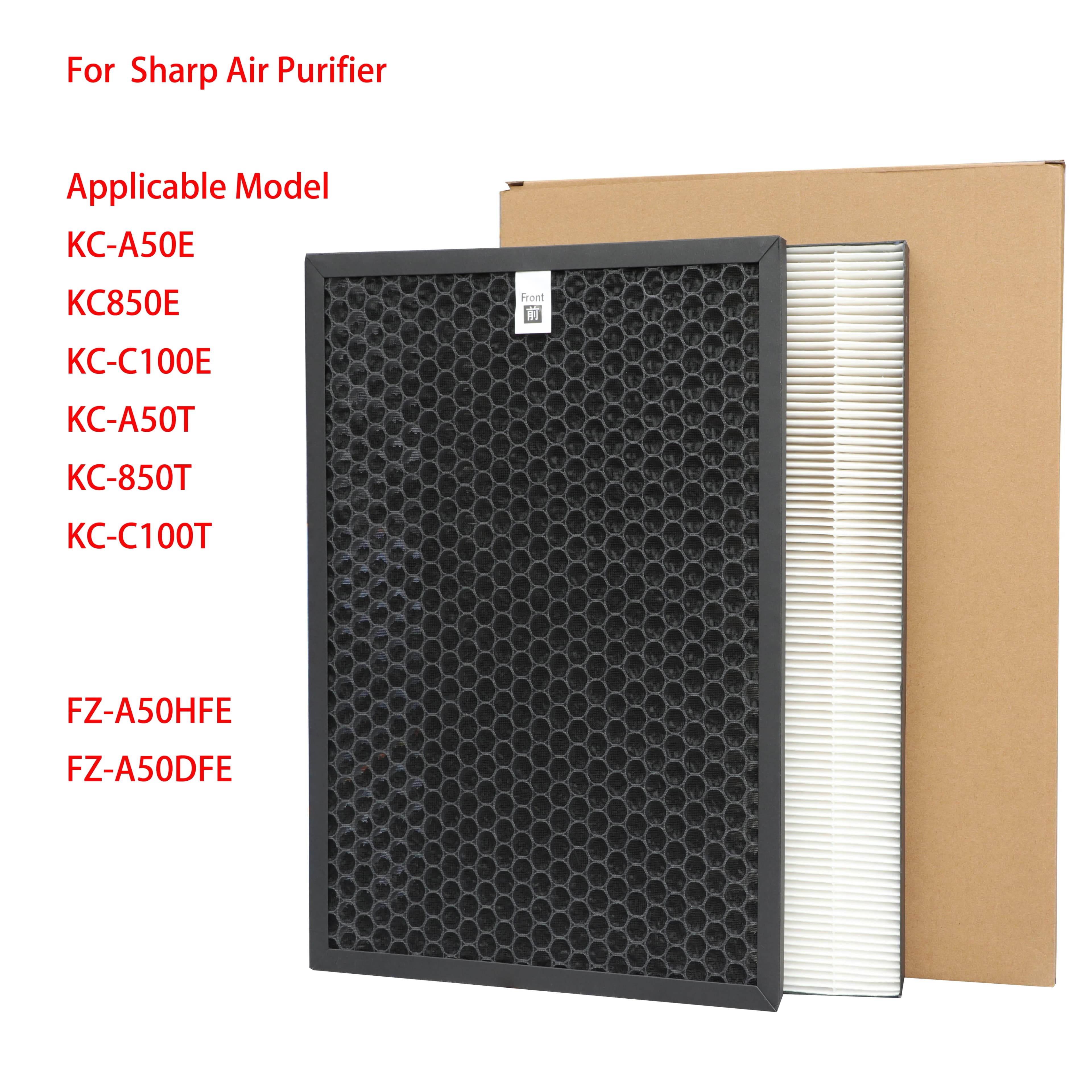 Per Sharp Sostituzione Purificatore D'aria KC-850 KC-C100E Filtro Hepa Filtro Deodorante per FZ-C100HFE FZ-C100DFE Filtro Aria Al Carbone