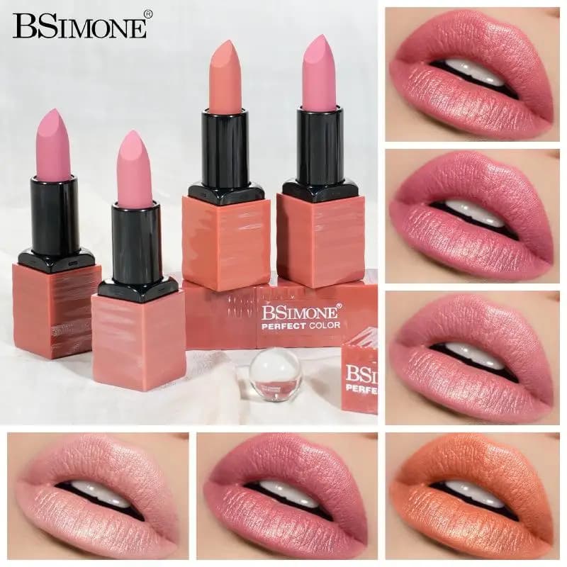 BSIMONE Tazza antiaderente di nicchia idratante multicolore Non facile da sbiadire Rossetto colorato a lunga durata Lucidalabbra opaco