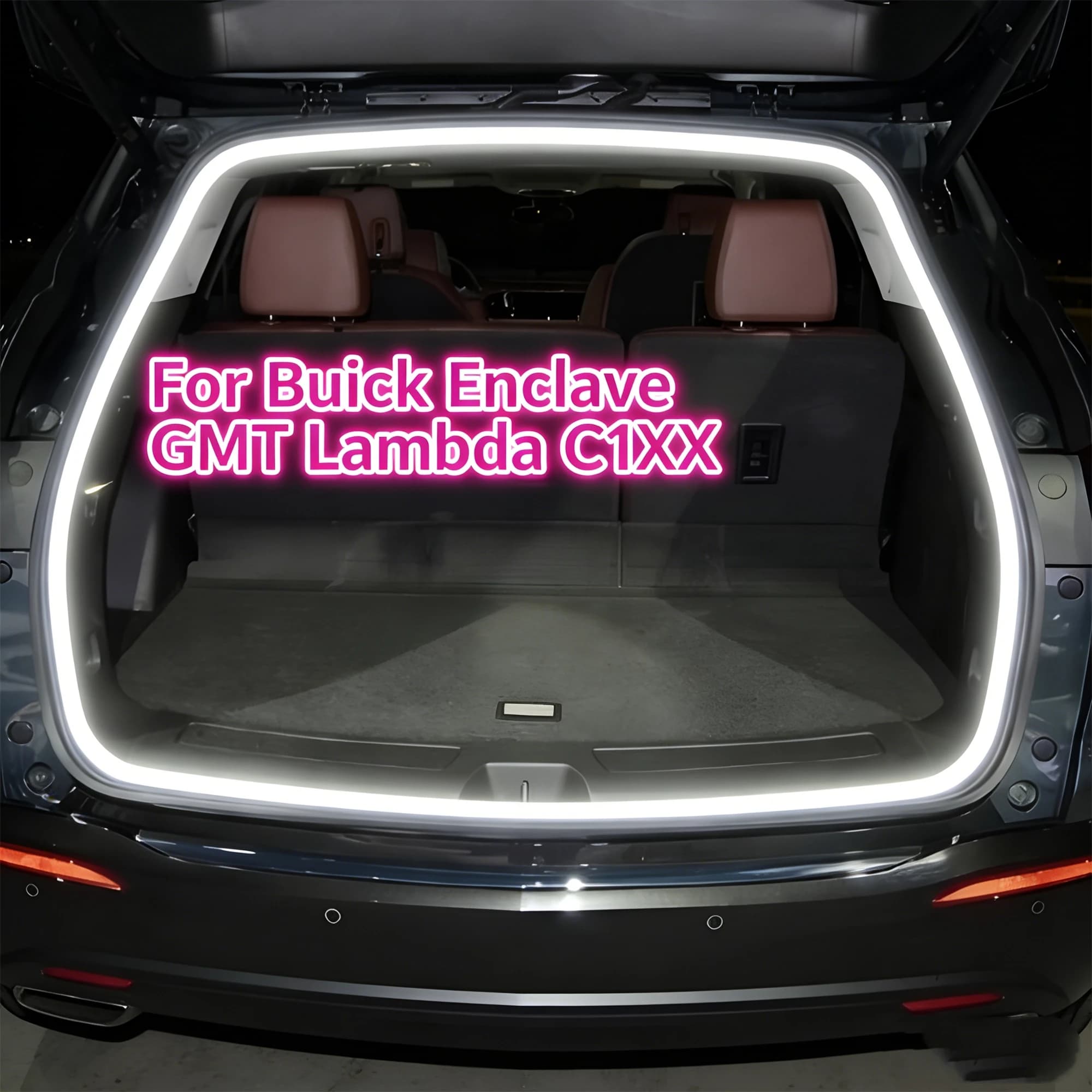 Car Trunk Seal Edge LED Strip For Buick Enclave GMT Lambda C1XX Flexible Light Strip Decoration Lighting Easy Installation