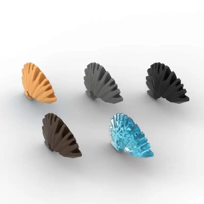 MOC 10PCS 93563 Mohawk Hair Building Blocks Part Kit Punk Rock acconciatura mattoni particelle giocattoli fai da te per bambini regalo di compleanno per bambini
