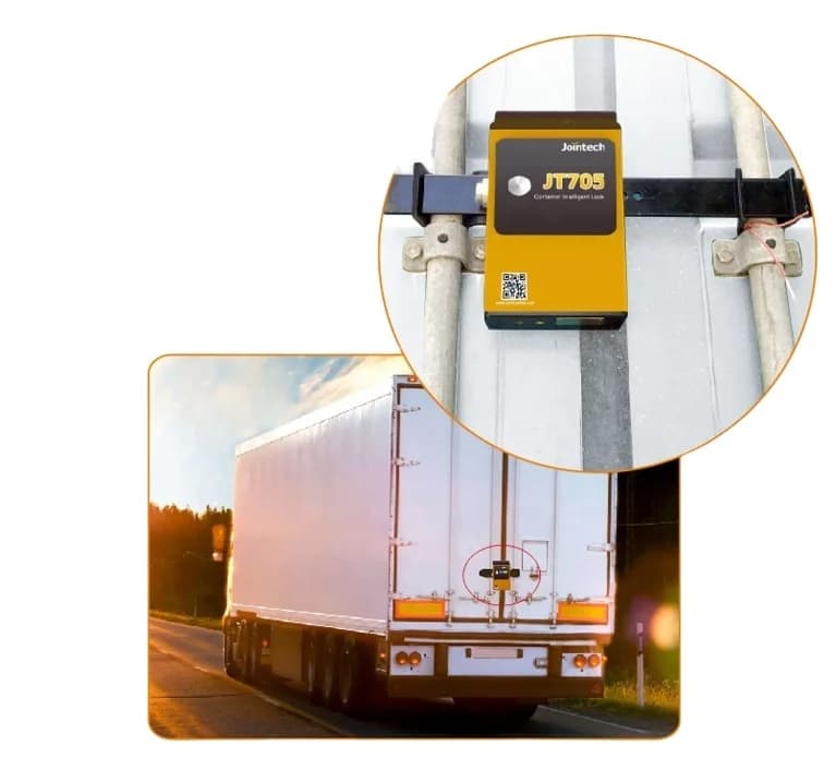 Jointech JT705A Lucchetto intelligente GPS Serratura per porta contenitore Lucchetto in acciaio impermeabile Tracker elettronico