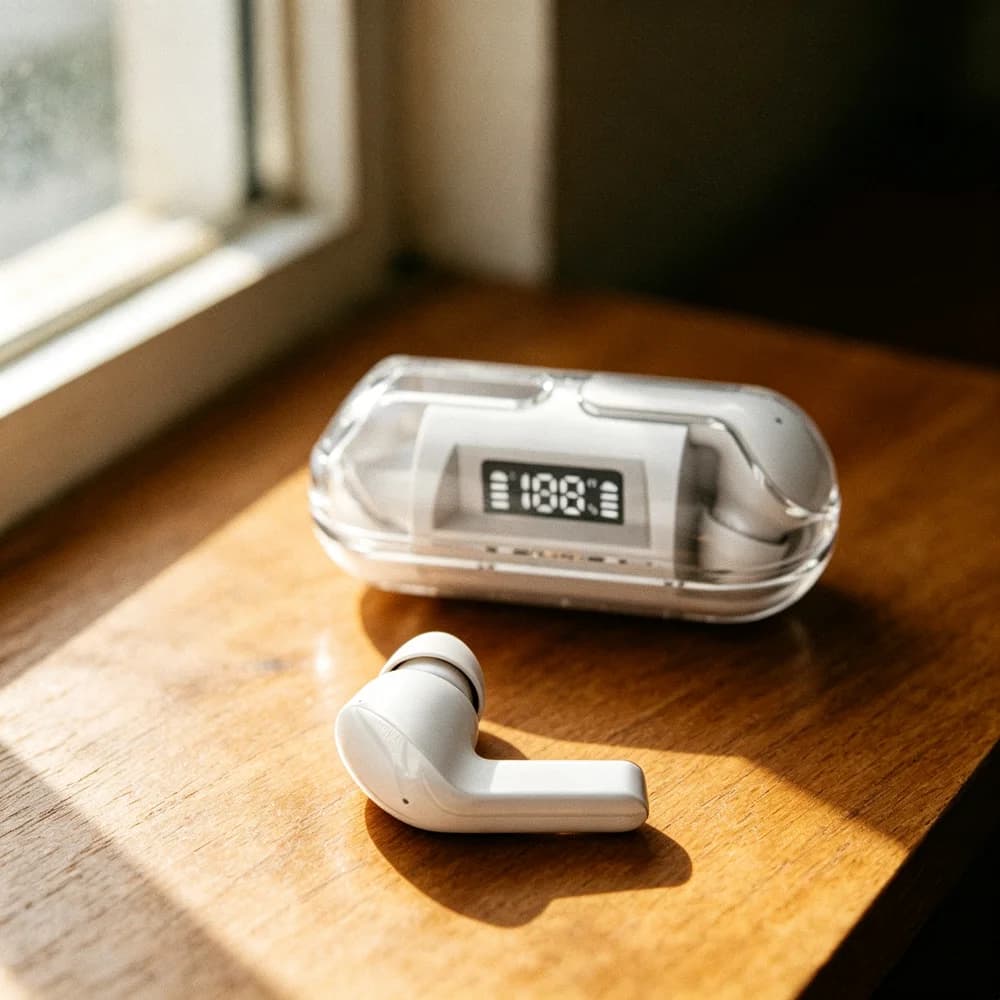 TWS Wireless Bluetooth Earphones, In-Ear, Noise Cancelling, Super Long Battery Life, TWS Touch Control Stereo Sports Earbuds