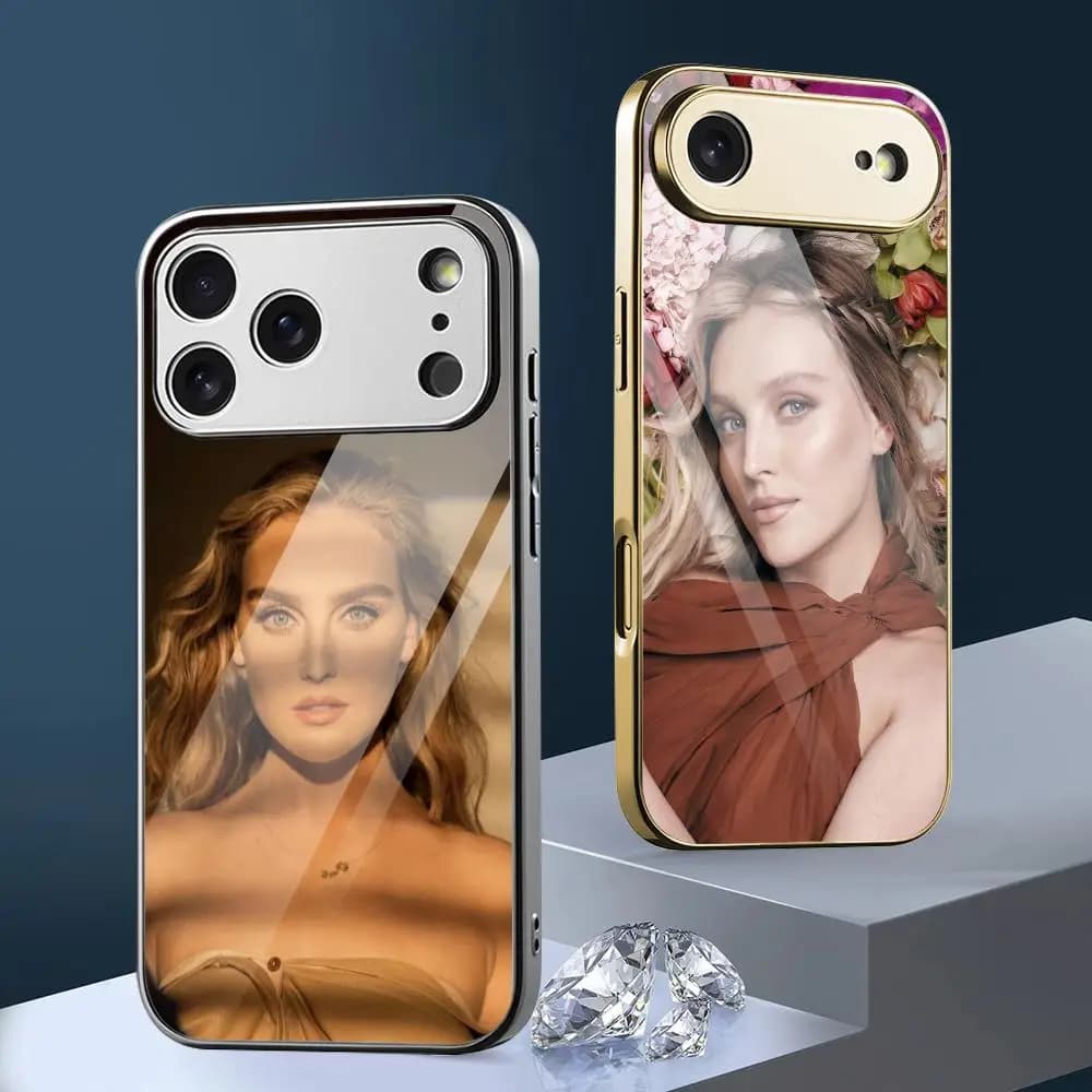 P-Perrie E-Edwards Vocalist Phone Case For iPhone 17 16 15 14 13 12 Pro Max Plus Electroplated Metal Bumper Shockproof Case