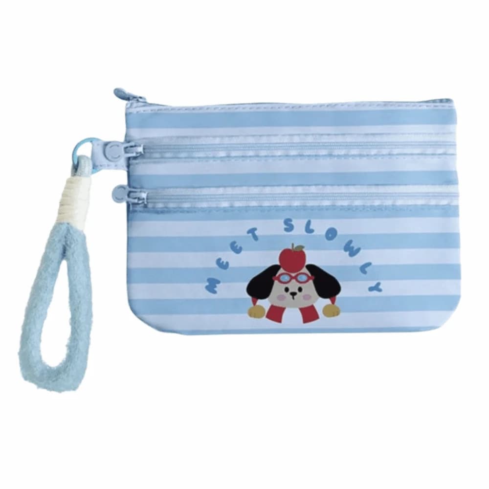 Lightweight Cartoon Passport Holder Zipper Portable Travel Document Organizer Dustproof Soft Cute ID Card Holder Travel