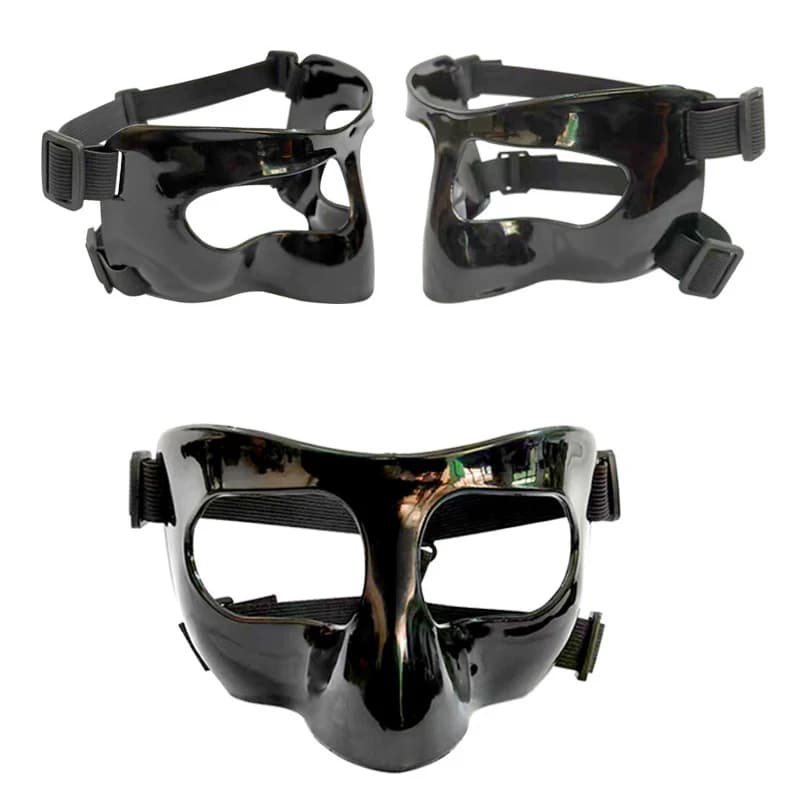 Basketball Sports Face Mask Adjustable Nose Shield Boxing Guard Facial Protection Adult