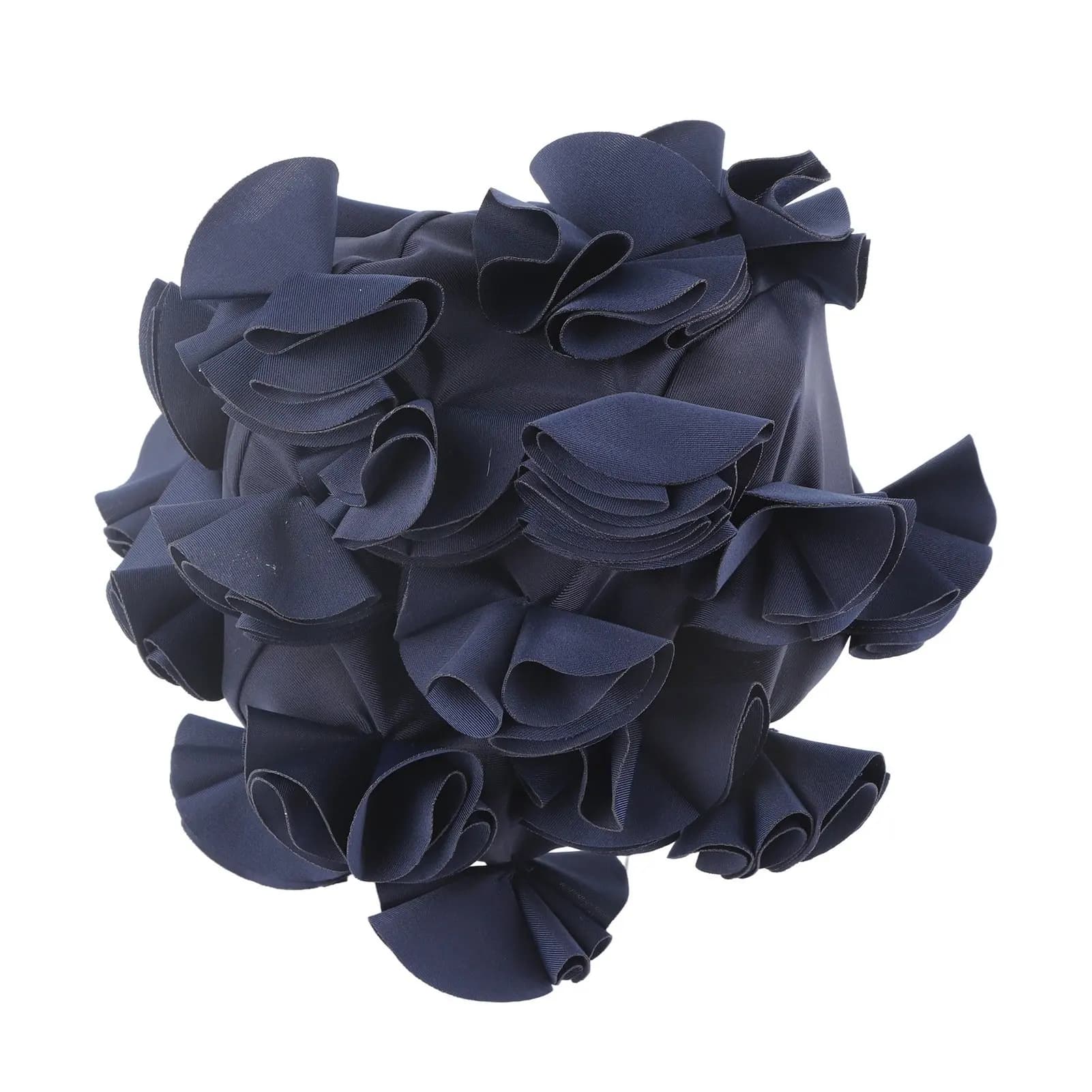 Women Children Flower Shape Fashion Elastic Swiming Hat Long Hair Swim Cap
