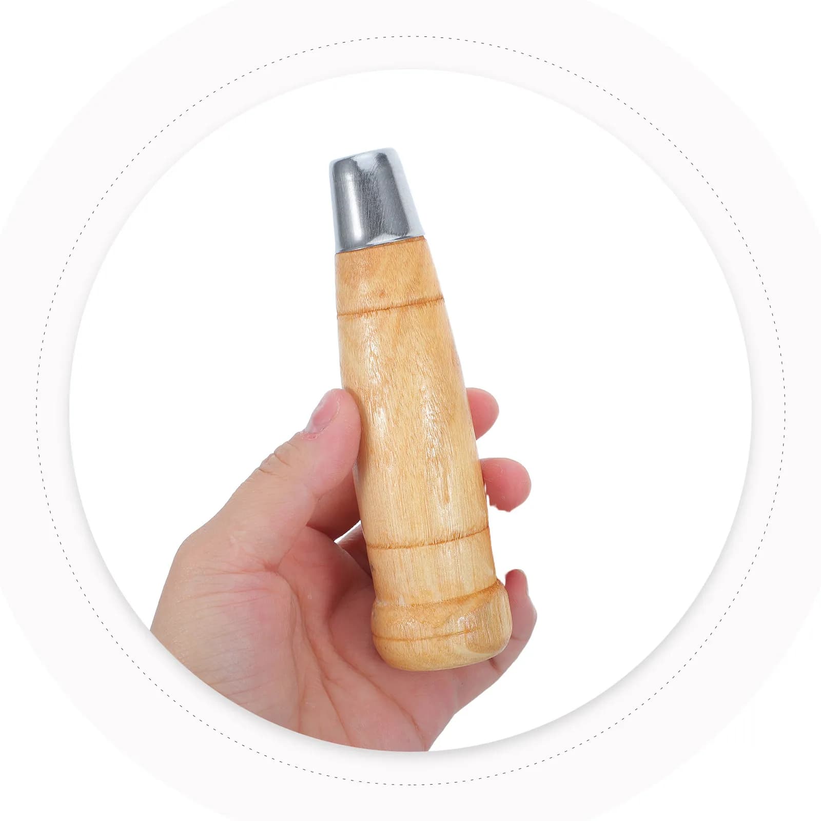 3Pcs Wood Kitchen Cutter Handle Ergonomic Knife Replacement Handle DIY Kitchen Knife Repair Accessory Home Restaurant Use