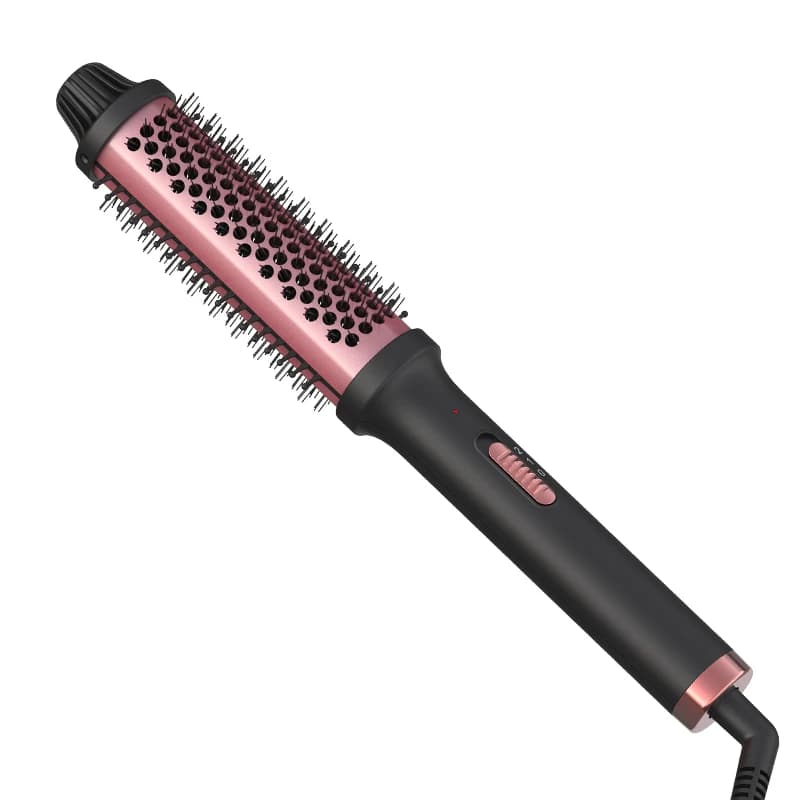 LISAPRO Curling lron Brush 2 in 1 Pettine elettrico per capelli Lon negativo Asciugacapelli Apparecchi per lo styling Strai per capelli professionale portatile