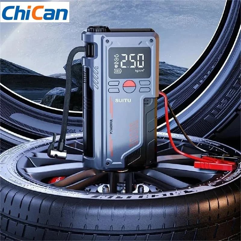 【Versione Aggiornata】Avviatore d'Emergenza per Auto 4 in 1 con Compressore d'Aria 150PSI, Caricabatterie Portatile 20000mAh, Potente Dispositivo di Avviamento Batteria Auto 1000A