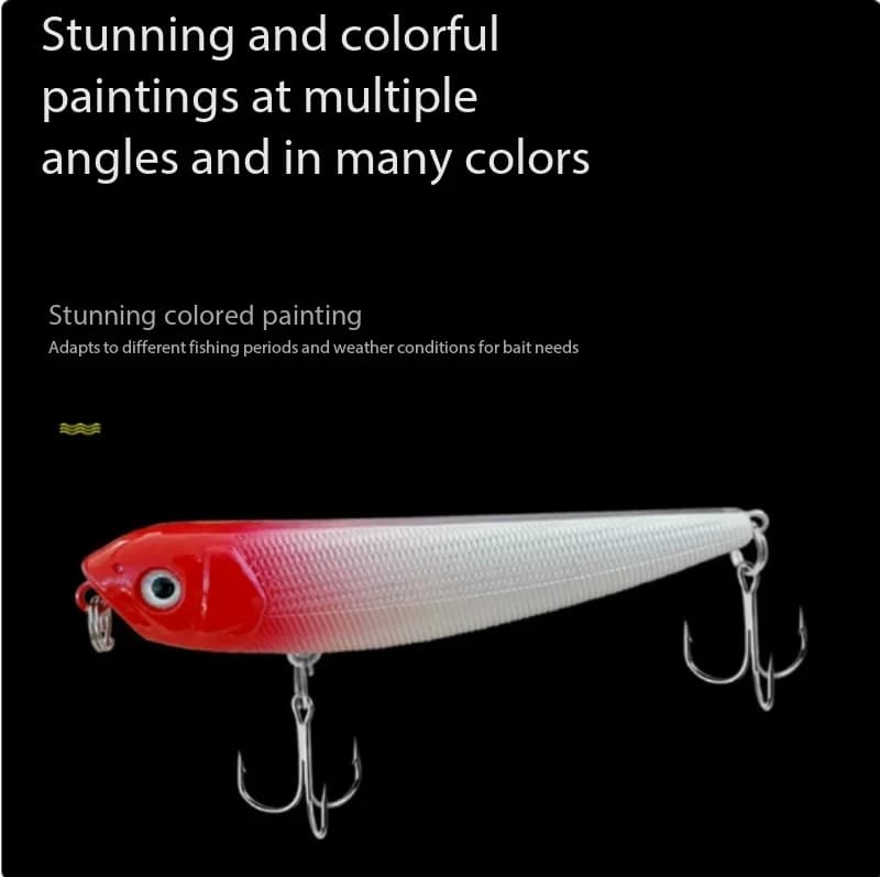 Floating Topwater Dog Walker Pencil Lure 9cm 8.5g Long Cast Realistic Artificial Bait Freshwater Bass Pike Fishing Tackle