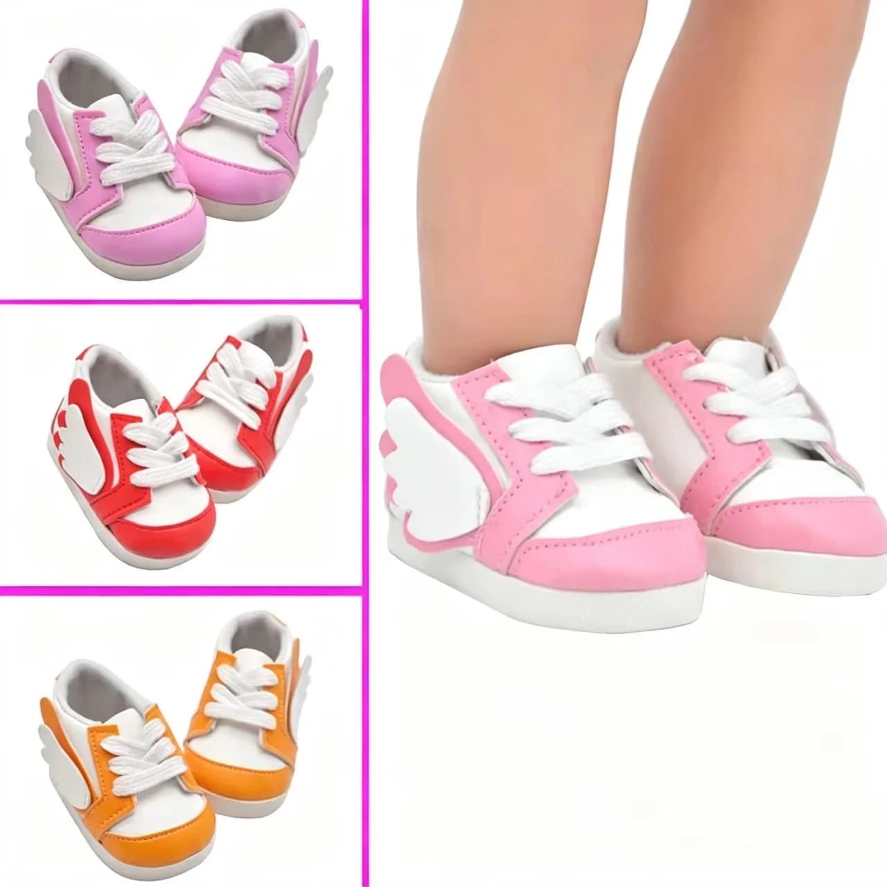 Shoes for Doll Fit 43 cm Toys New Born Doll Accessories and American Doll Casual Shoes Sneakers Shoes Fur Boots