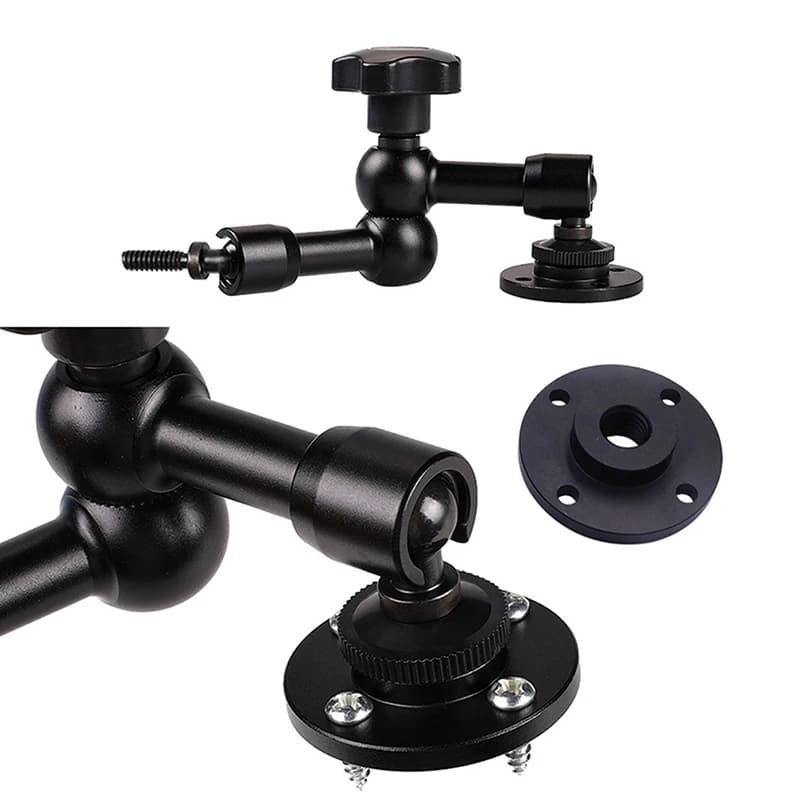 1/4 ''3/8'' camera tripod Metal fixing base flange external Desktop connection mounting base adapter for lower monitor