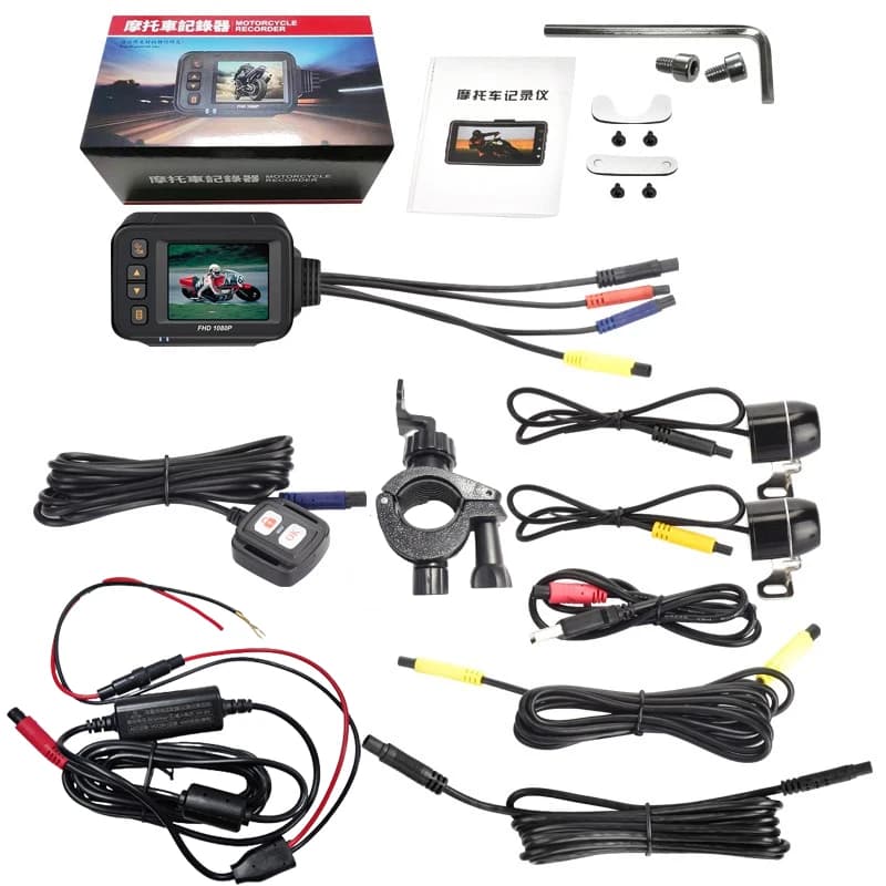 720P Motorcycle Waterproof GPS Dashcam Double Shockproof VCR with WIFI camera 720P New condition