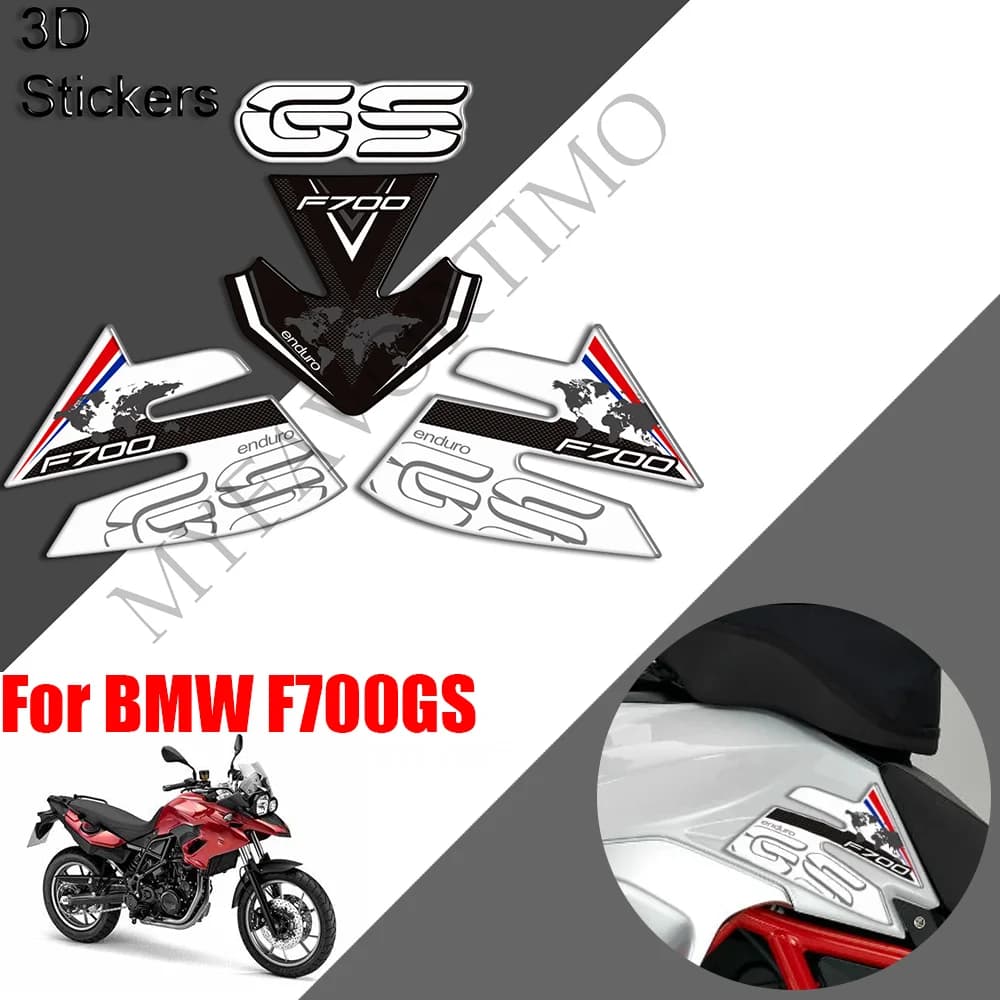 For BMW F700GS GSA ADV ADVENTURE Fuel Tank Pad Sticker Motorcycle Tank Protector Epoxy resin Decals Waterproof moto Accessories