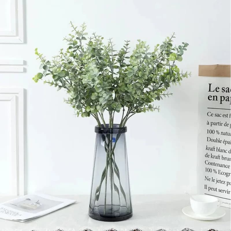 70 cm Eucalyptus Artificial Plants Plastic leaves Tree Eucalyptus Coppers For Garden Decoration of Weddings Outdoor Green leaves