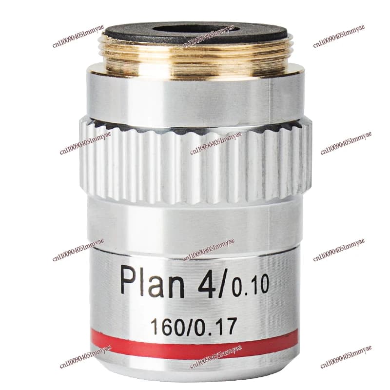 Microscopio tipo 195 materiale rame acromatico a campo piatto 4 volte 1040 100 volte obiettivo