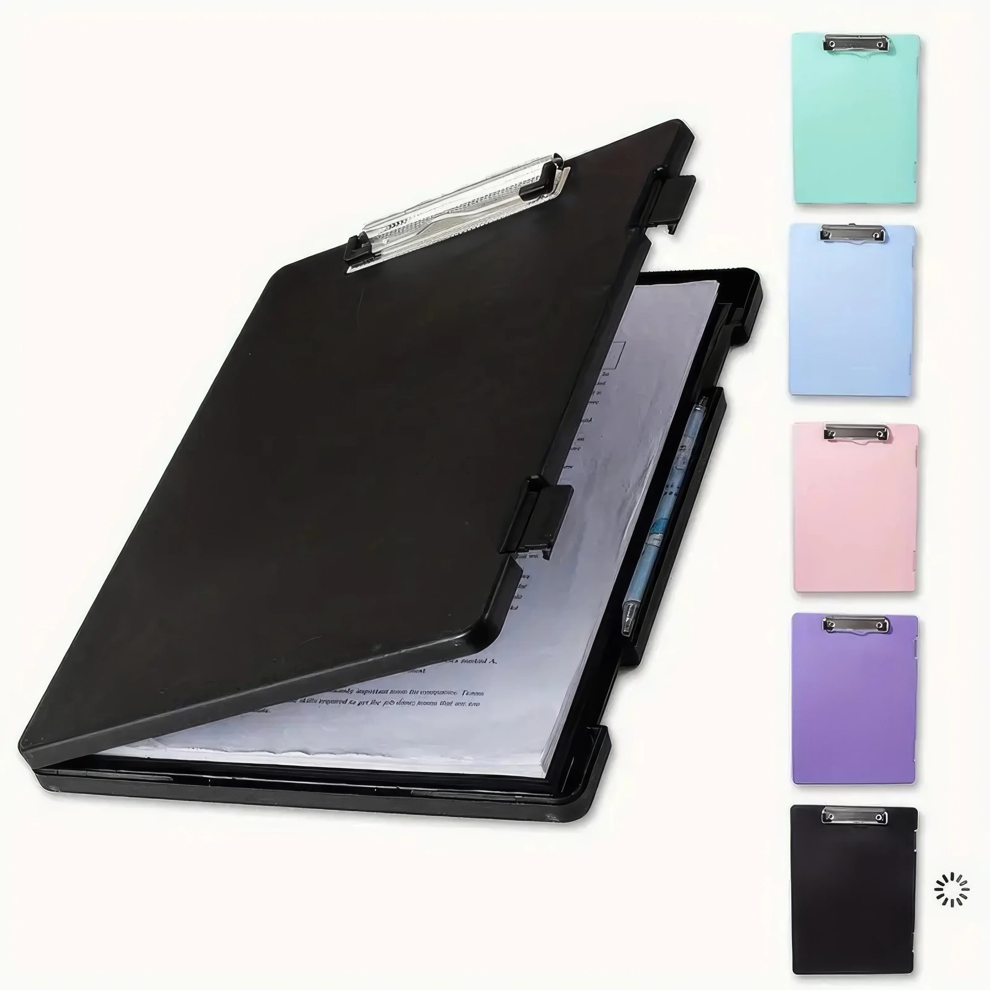 Scatola organizer per file nera all-in-one | Archiviazione ad alta capacità per una facile gestione dei documenti di uffici e studi | Mantieni la scrivania ordinata e ordinata