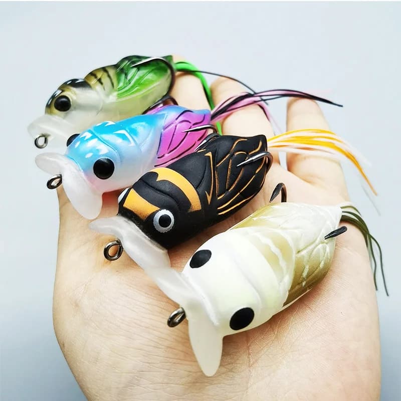 Esche artificiali morbide da superficie per la pesca al black bass - Esche artificiali