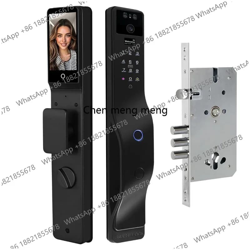 Serratura Intelligente a Prezzo di Fabbrica con Funzione di Videocitofono, Tastiera Digitale, Serratura Elettronica per Porta con Chiavi Smart Card 6085