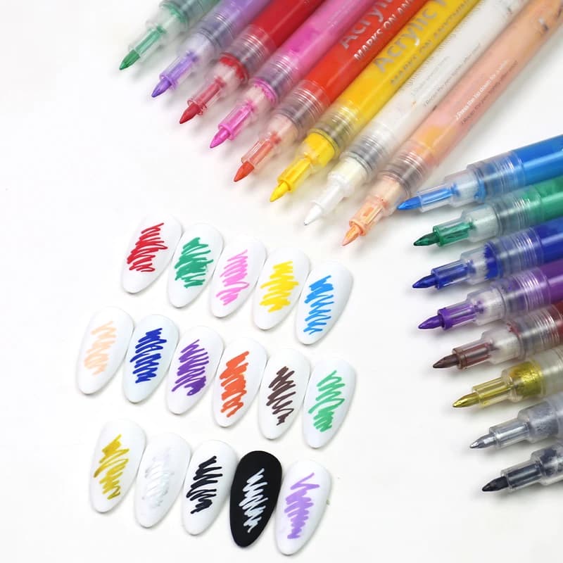 Arte Clavo Nail Art Disegno Graffiti Pen Pittura impermeabile Liner Brush DIY 3D Linee astratte Modello floreale Strumenti per manicure