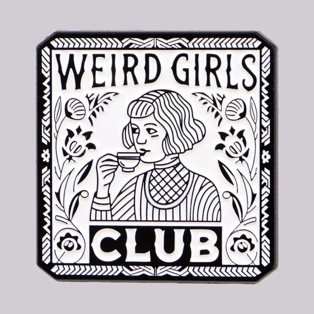 Weird-Girls Spilla in smalto da donna, distintivo da risvolto per zaino e abbigliamento, accessori moda, gioielli, regali per amiche