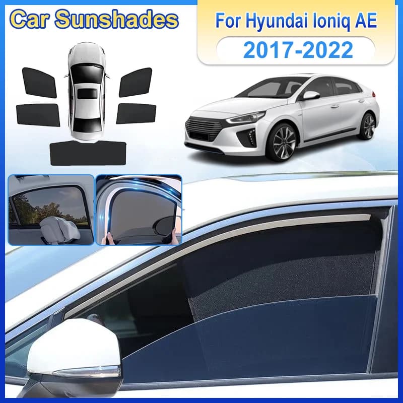 Parasole a rete per auto per Hyundai Ioniq AE Accessori 2017-2021 2022 Parasole magnetico per parabrezza e finestrini Accessori utensili