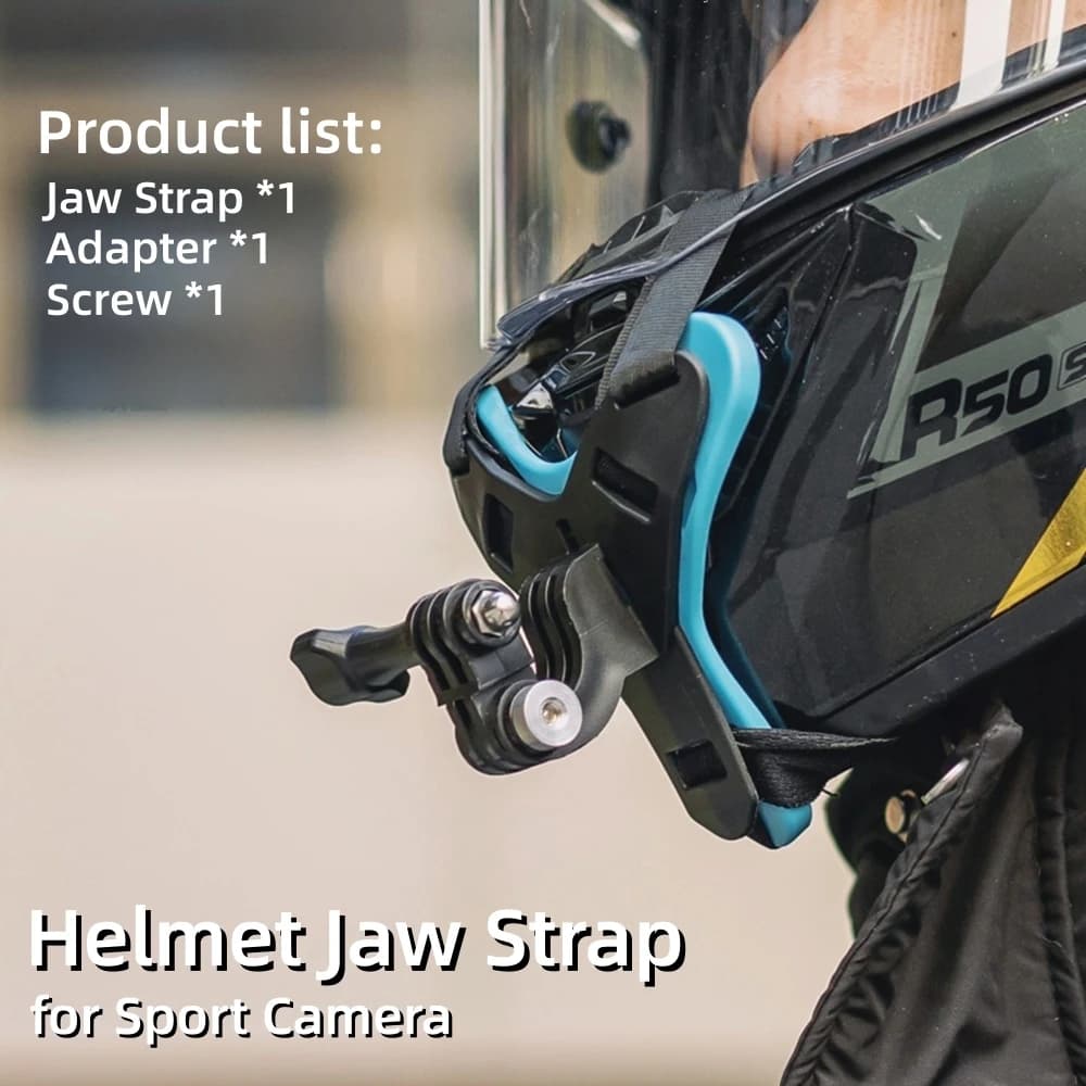 Staffa per mascella per casco per DJI Action 5pro 4 3 GoPro 13/12/11 Insta360 Accessori per fotocamere sportive per tiro fisso per moto