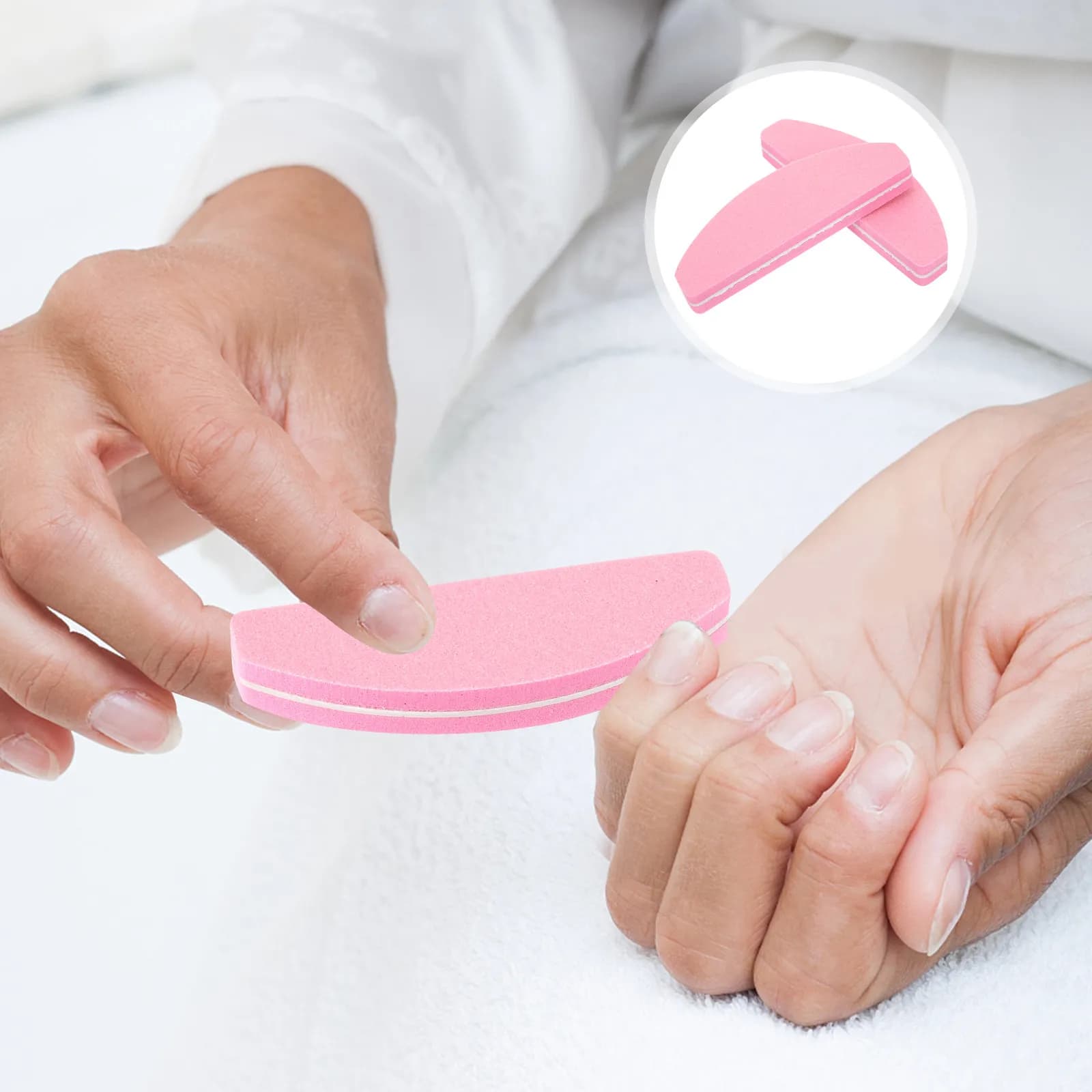 Set di 20 Lime per Unghie Professionali, Strumenti per Manicure e Pedicure, Lime Curve per Uso Personale e Professionale, Rimozione delle Rughe e Levigatura delle Superfici