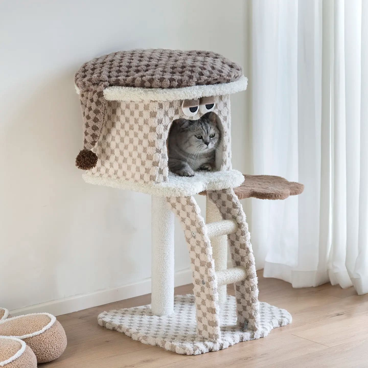Torre Tiragraffi per Gatti con Scaffali e Accessori - Articoli per Gatti