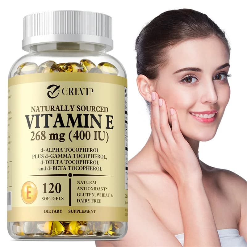 Vitamin E - Natural antioxidant, supports immune system and skin health, nutritional supplements, maintains overall health