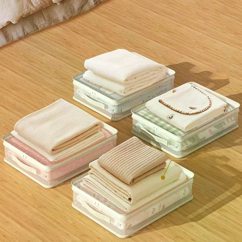 Four-piece Storage Bag Set For Household Bed Sheets And Duvet Covers, Extra Thick, Mildew-proof And Dust-proof.