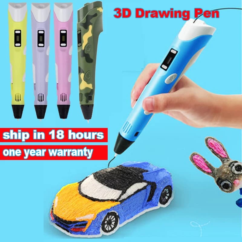 3D Printing Pen 40 Colors 3D Painting DIY Toys for Kids Mimetic Fun with LCD Screen Compatible Filament PLA Gift Toys