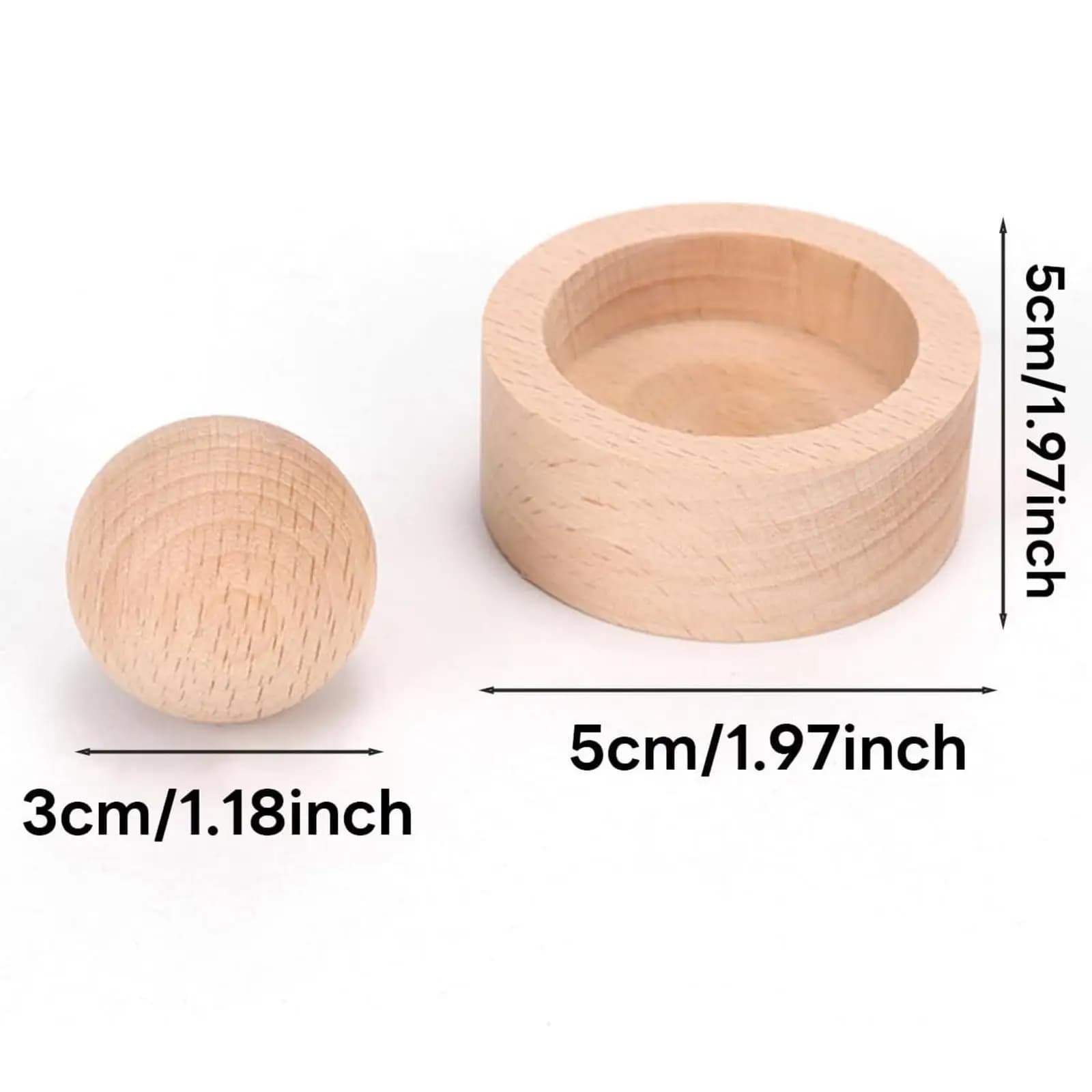 2x Wooden Essential Oils Diffuser Essential Oils Diffusion Sphere Round Ball