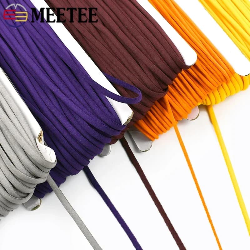 5-20M 3/5mm Nylon Elastic Cord Elastic Elastic Oil Nucleus Bra Strap Elastic Hat Cordino Elastic Cable Clothes Shoes DIY Accessories