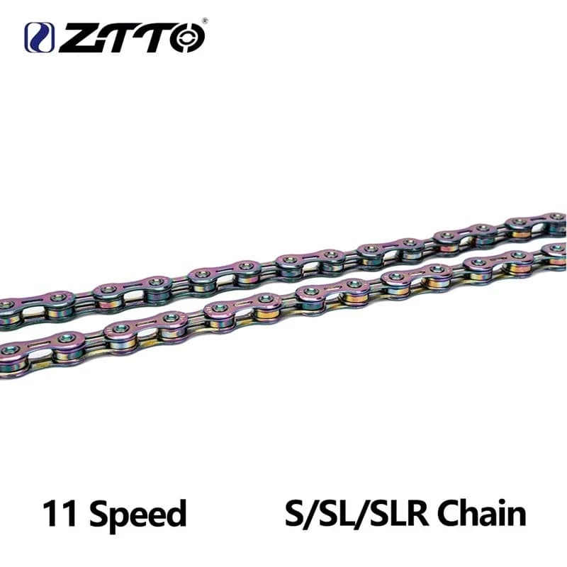 ZTTO Rainbow Cycling 11S Chains Bicycle 11V Chain Power Lock High Quality 116 Links For K7 System MTB Road Bike 11 Speed Chain
