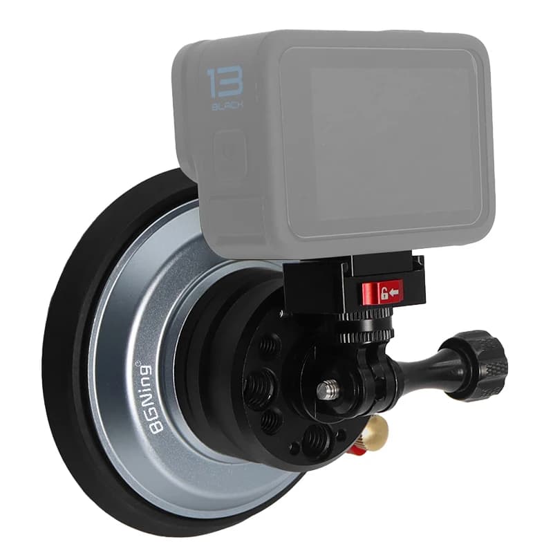 Ventosa sottovuoto Supporto per telefono per auto Parabrezza Qucik Release Mount per Gopro Insta360 OSMO 360 Action Pocket 3 Staffa magnetica