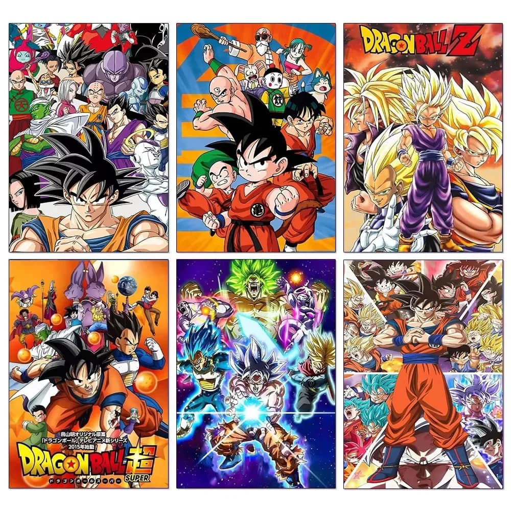Diamond Painting Super Saiyan Goku Japan Cartoon Mosaic Handmade Artwork Round/Square Diamonds Exquisite Gift Home Decor